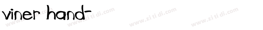 viner hand字体转换
